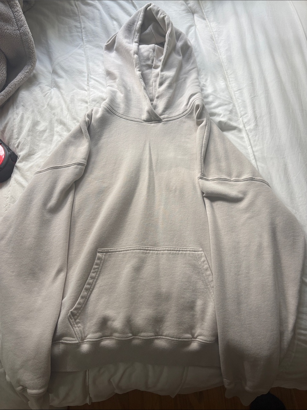 Hollister Cream Oversized Hoodie Sweatshirt